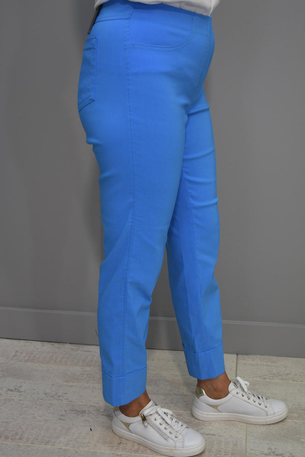 Robell Bella 09 Ocean Blue Trousers-51568 5499 601