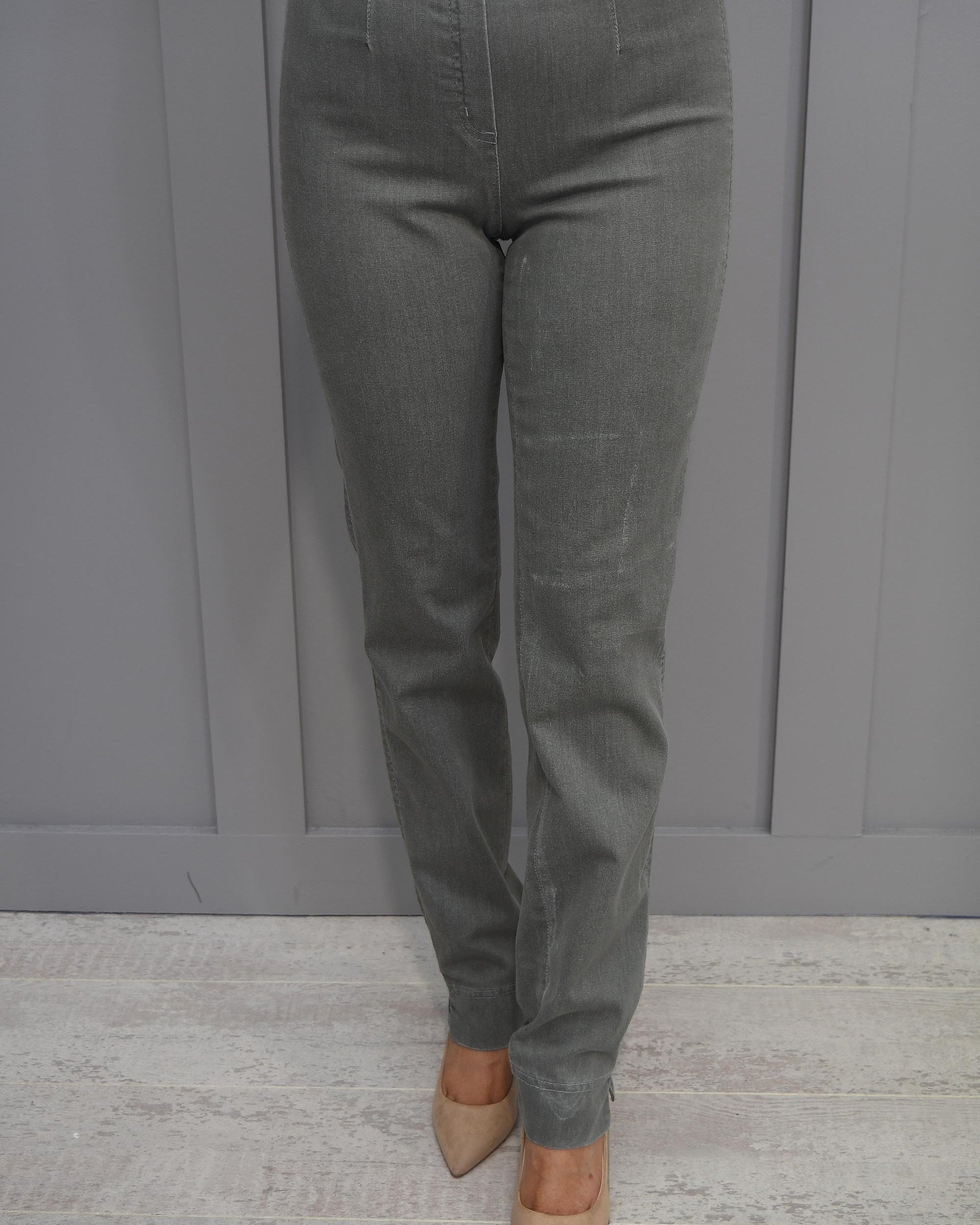 Robell Marie Washed Khaki Jeans - 51639 5448 85