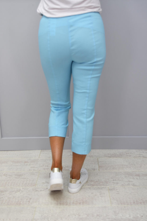 Robell Rose 07 Cropped Trousers Turquoise 170 - 51636 5499