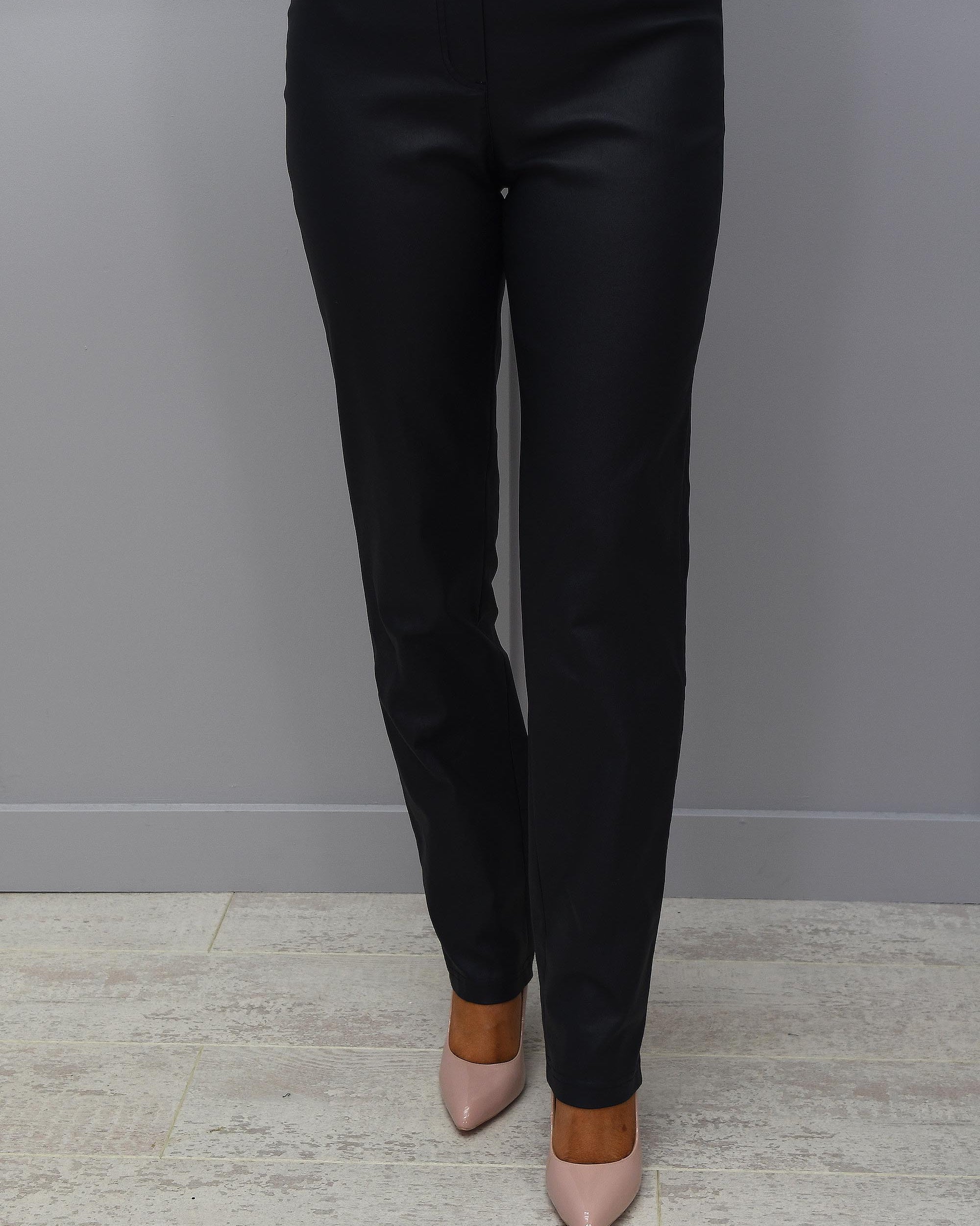 Robell Bella faux Leather Full Length Trousers - 51559 54344 69