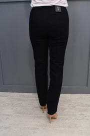 Robell Marie Black Denim Jeans Short Version - 51639 5448 90