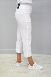 Robell Marie White Cropped Trousers - 51576 5499 10