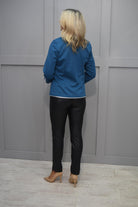 5027 YEW Teal Jacket with Silver Button - 1207 Gabby