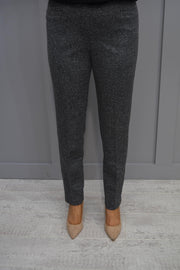 5041 Betty Barclay Grey Tweed Trousers With Pockets-6810/2148