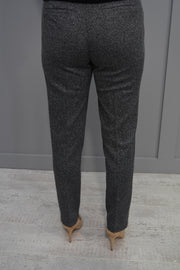 5041 Betty Barclay Grey Tweed Trousers With Pockets-6810/2148