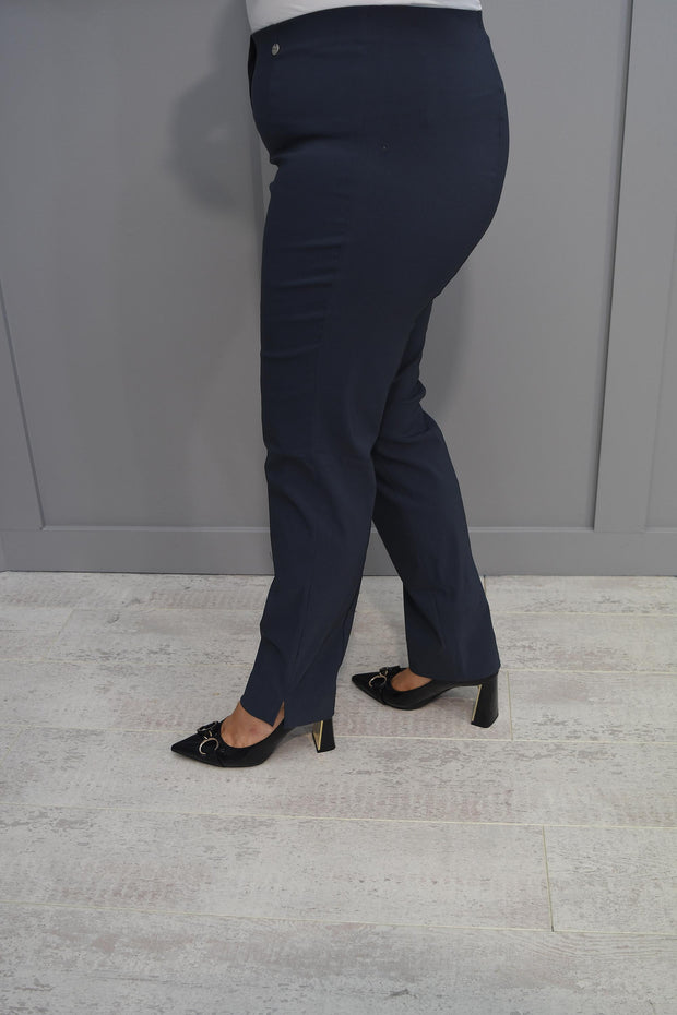 Robell Marie Full Length Trousers Slate Grey- 51412 5499 98