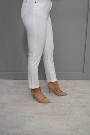 Marble White High Rise Jeans - 2400 102