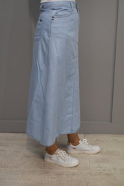 Barbara Lebek Light Blue Denim Skirt- 57180042