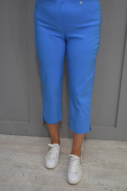 Robell Marie 07 Ocean Blue Cropped Trousers-51576 5499 601