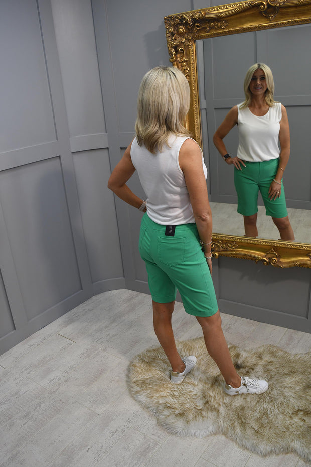 Robell Emerald Green Shorts Bella 04 - 52665 5499 843
