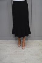 Avalon Black Long Aline Skirt - Panel 57