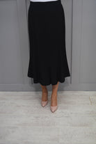 Avalon Black Long Aline Skirt - Panel 57