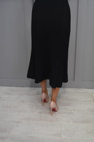 Avalon Black Long Aline Skirt - Panel 57