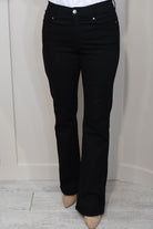 CRO Black Denim Flared Jeans