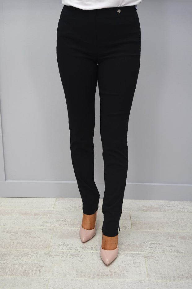 Robell Rose Black Full Length Trousers Super Slim Fit - 51673 5499 90