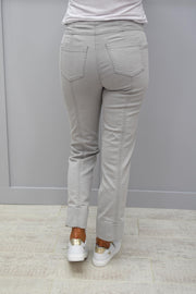 Robell Bella 7/8 Silver Grey Denim Jeans - 51628 5448 91