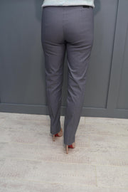 Robell Marie Deep Grey Fleece Full Length Trouser - 51412 54025 960