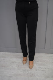 Robell Bella Black Stretch Trousers - 52457 54613 90