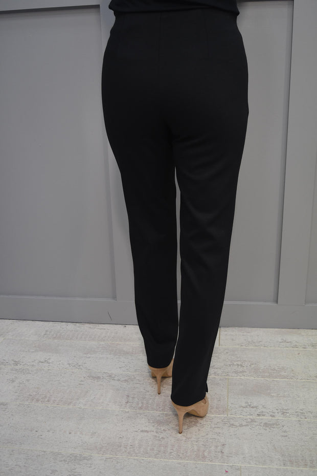 Robell Black Modern Mimi Trousers With Front Zip - 52476 54501 90