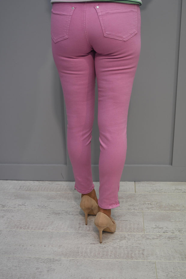 CRO Magic Fit Skinny Mauve Pink 7/8 Length With Side Zip - 5226 525 246