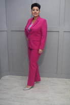 Via Veneto Fuchsia Pink Blazer Jacket With Buttons - Dolores Fuchsia 12
