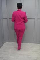 Via Veneto Fuchsia Pink Blazer Jacket With Buttons - Dolores Fuchsia 12