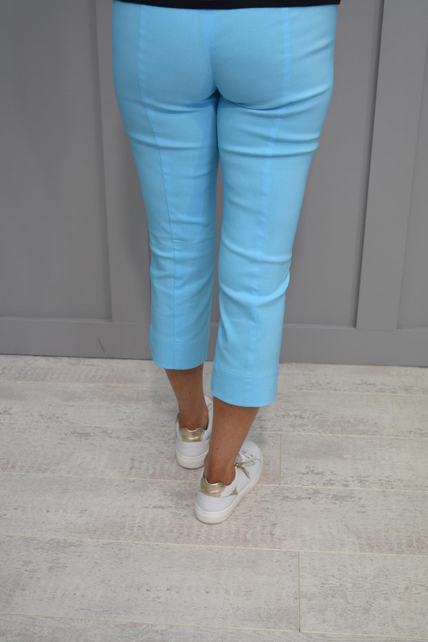 Robell Rose 07 Cropped Trousers Aqua Blue - 51636 5499 750