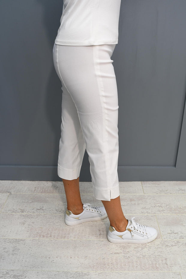 Robell Marie Cropped Trousers Cream - 51576 5499 11