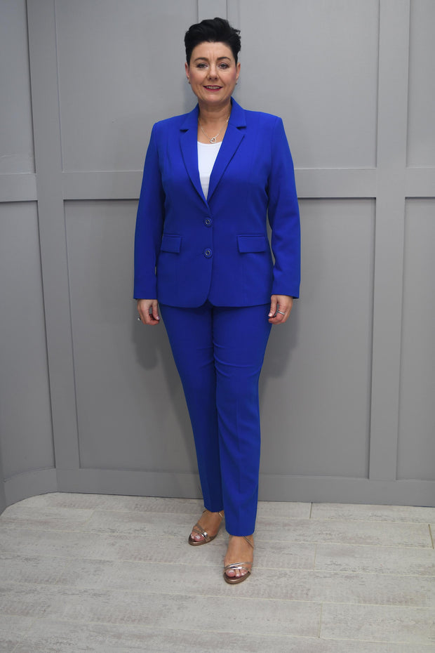 Avalon Royal Blue Blazer Jacket With Buttons - Dolores 3