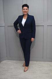 Avalon Navy Blazer Jacket With Buttons - Dolores 1