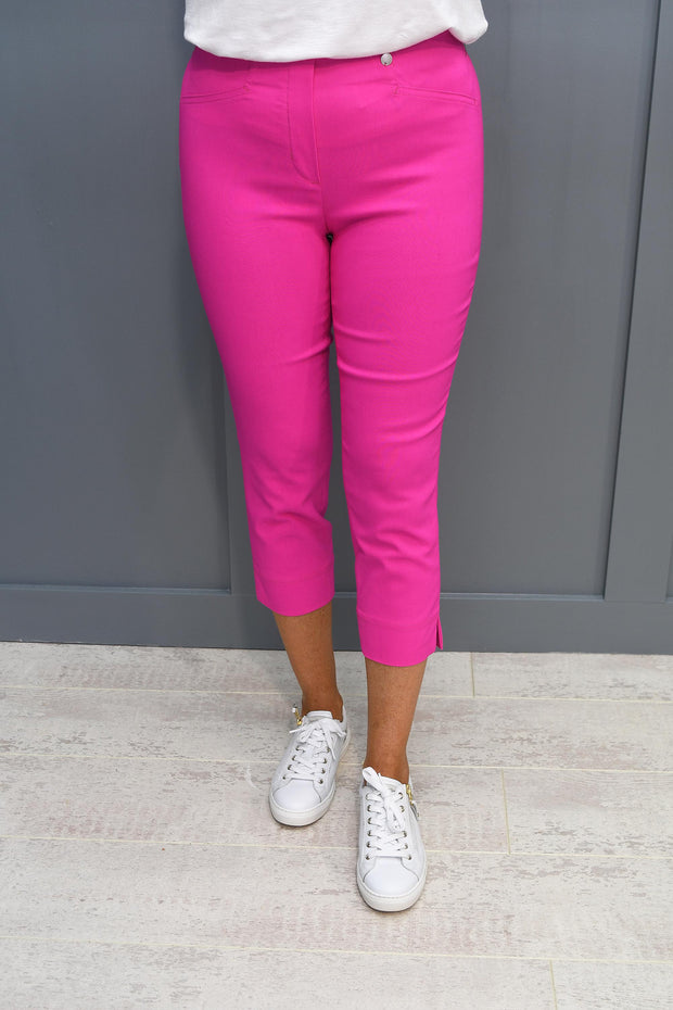 Robell Rose 07 Cropped Trousers Lipstick Pink 433 - 51636 5499
