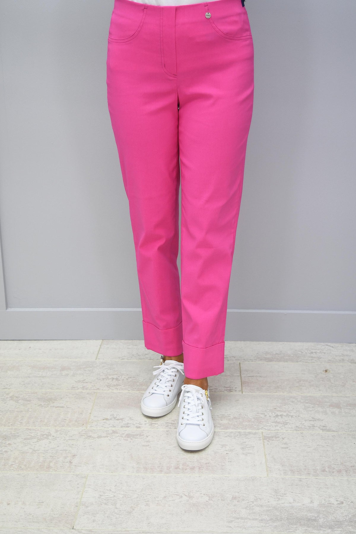 Robell Bella Candy Pink Trousers, Free Shipping