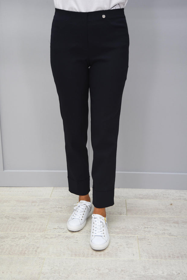 Robell Bella Trousers Navy 69 - 51568 5499 69