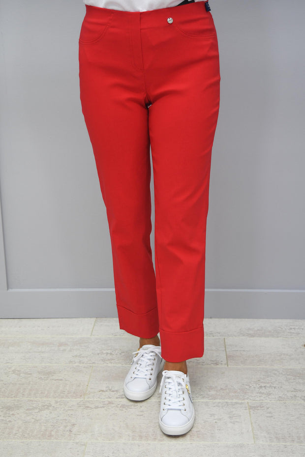 Robell Bella Trousers Red 40 - 51568 5499