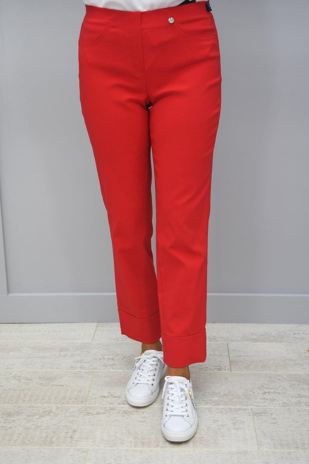 Robell Bella Red 40 7/8 Trousers - 51568 5499