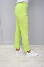 Robell Bella Lime Green Trousers - 51568 5499 810