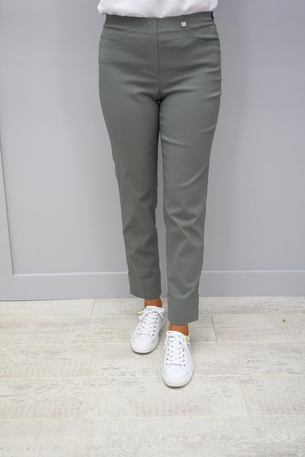 Robell Bella Army Green 7/8 Trousers  881 -  51568 5499 881