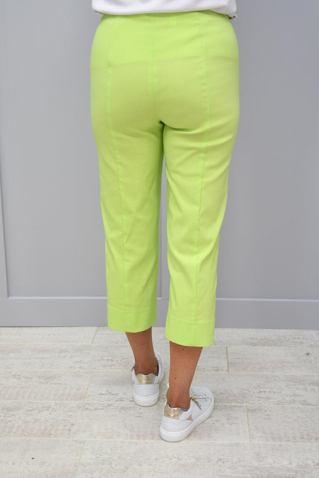 Robell Marie Lime Green Cropped Trousers - 51576 5499 810