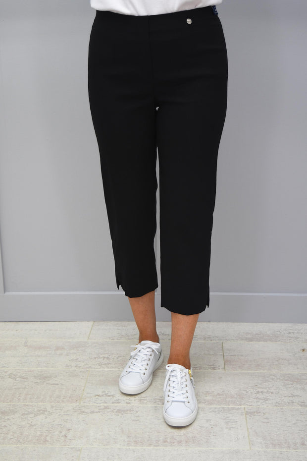 Robell Marie Black Cropped Trousers - 51576 5499 90