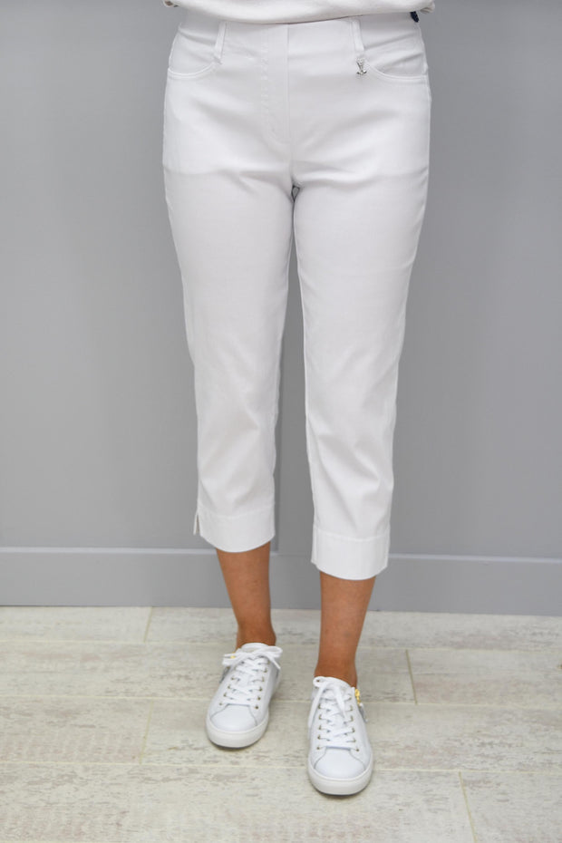 Robell Golf Trousers White Lexi 07- 52677 5499 10