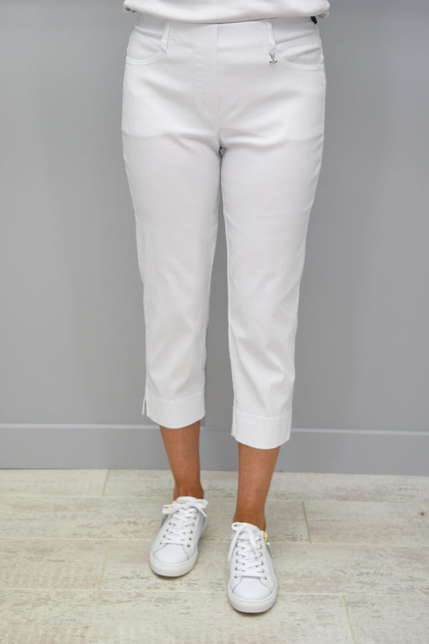 Robell Golf Trousers White Lexi 07- 52677 5499 10