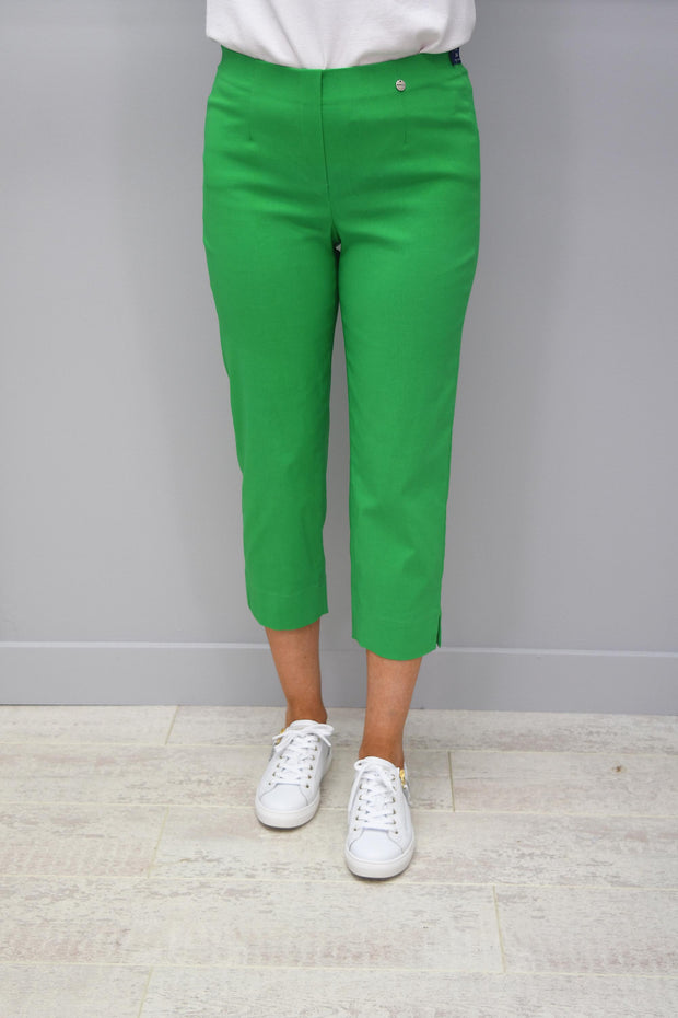 Robell Marie Green Cropped Trousers - 51576 5499 820