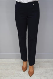 Robell Marie Navy Petite Trousers - 51412 5499 69