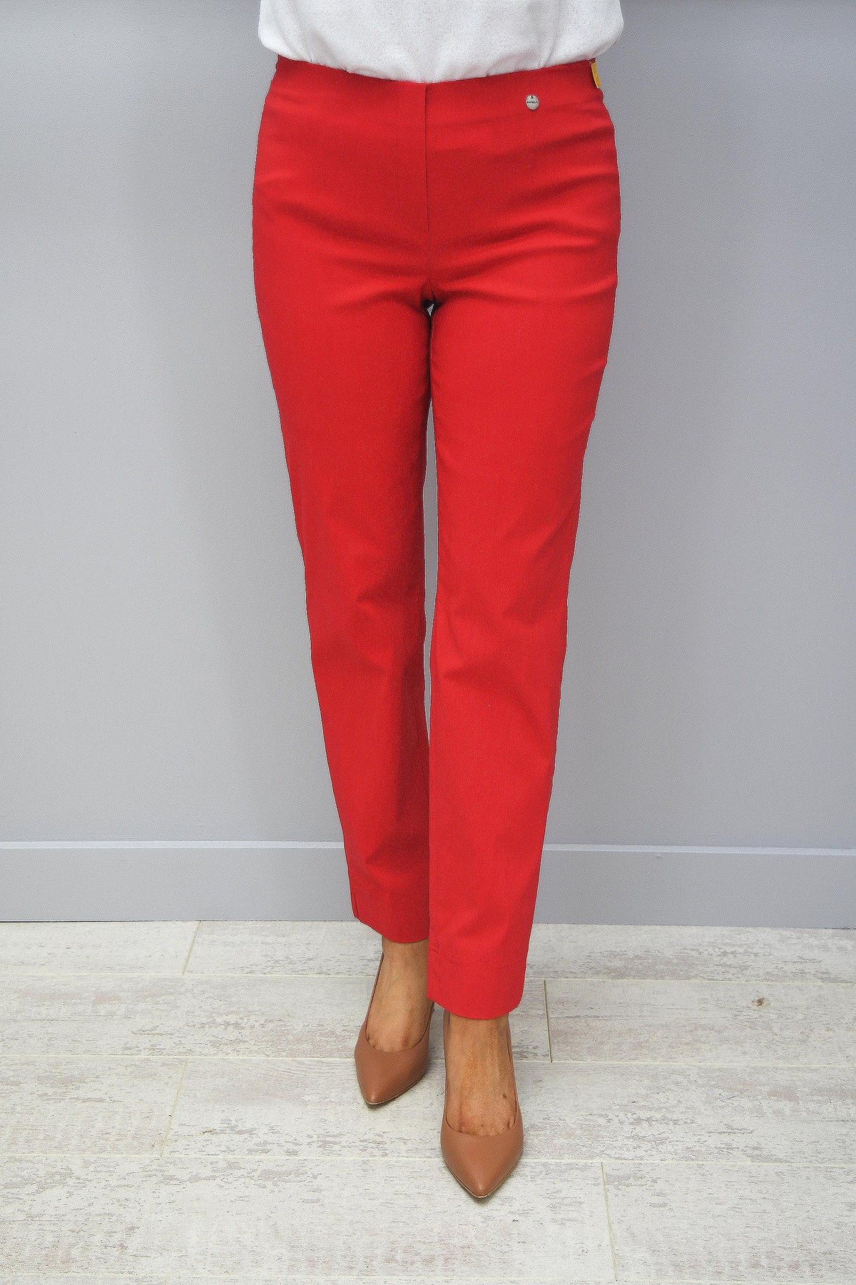 Robell Marie Red Petite Trousers
