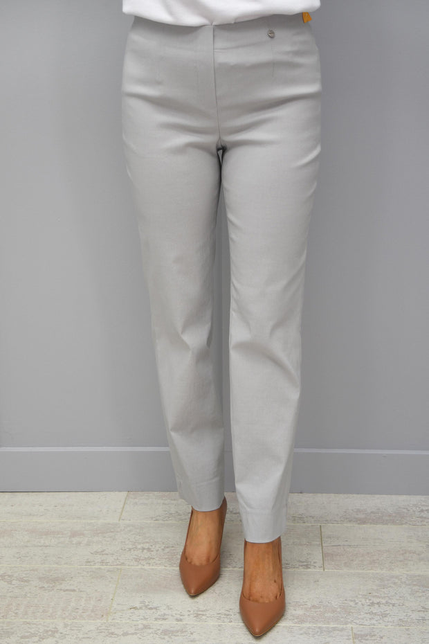 Robell Marie Silver Grey Petite Trousers  - 51412 5499 92