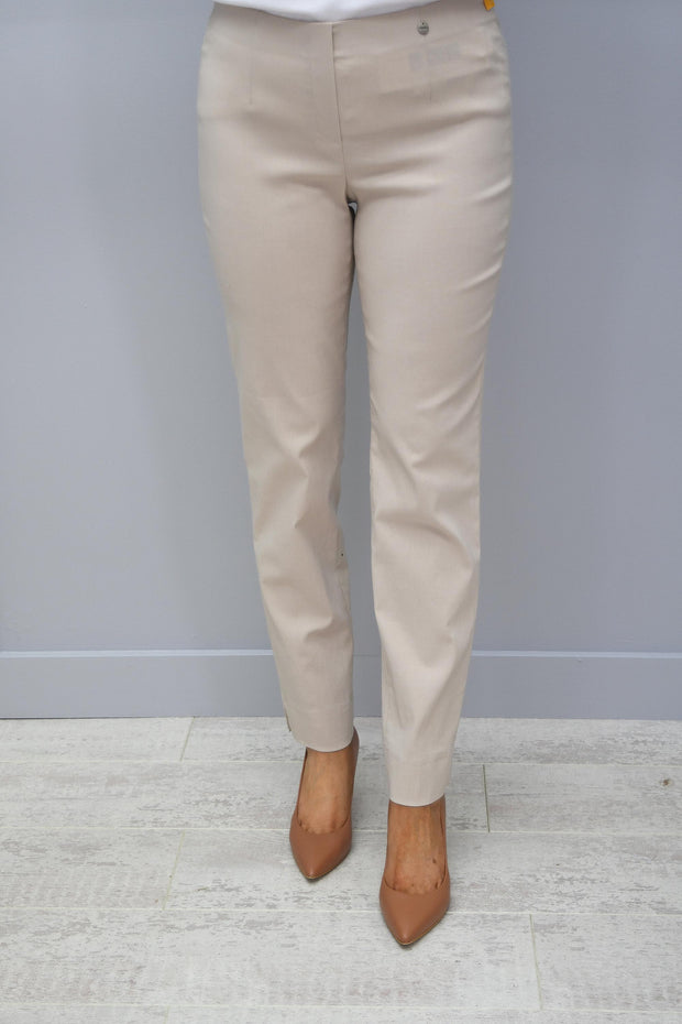 Robell Marie Full Length Trousers Beige 14 - 51412 5499 14