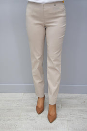 Robell Marie Full Length Trousers Beige 14 - 51412 5499 14