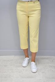 Robell Marie Cropped Trousers Yellow - 51576 5499 22