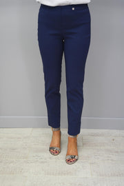 Robell Bella Air Force Blue 7/8 Trousers  -  51568 5499 68