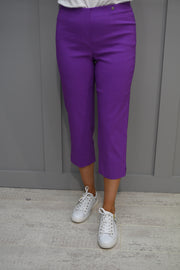Robell Marie Purple Cropped Trousers - 51576 5499 51